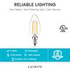 Luxrite B11 LED Light Bulbs 4W (40W Equivalent) 400LM 2700K Warm White Dimmable E12 Candelabra Base 16-Pack LR21572-16PK